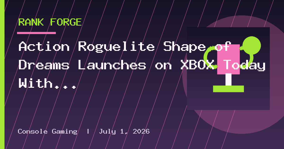 Action Roguelite Shape of Dreams Launches on XBOX Today With its Biggest Update