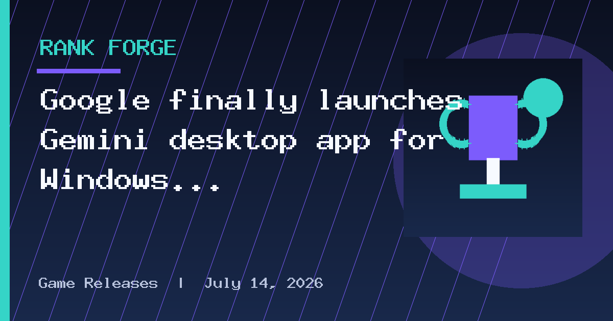 Google finally launches Gemini desktop app for Windows 10 and 11
