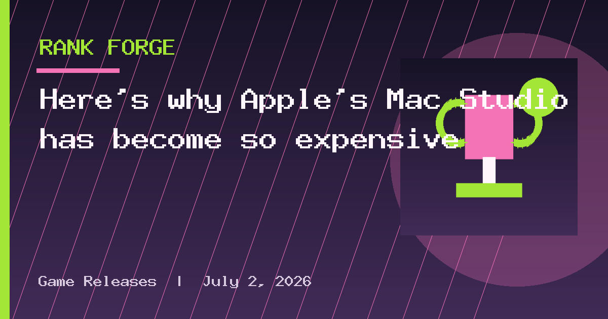 Here's why Apple's Mac Studio has become so expensive