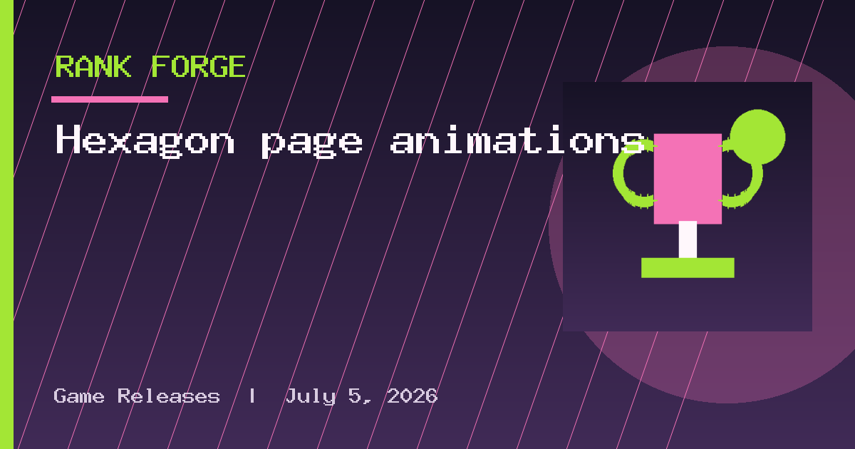 Hexagon page animations