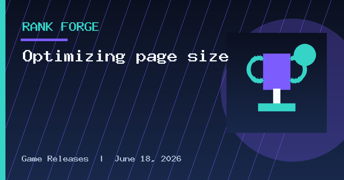 Optimizing page size
