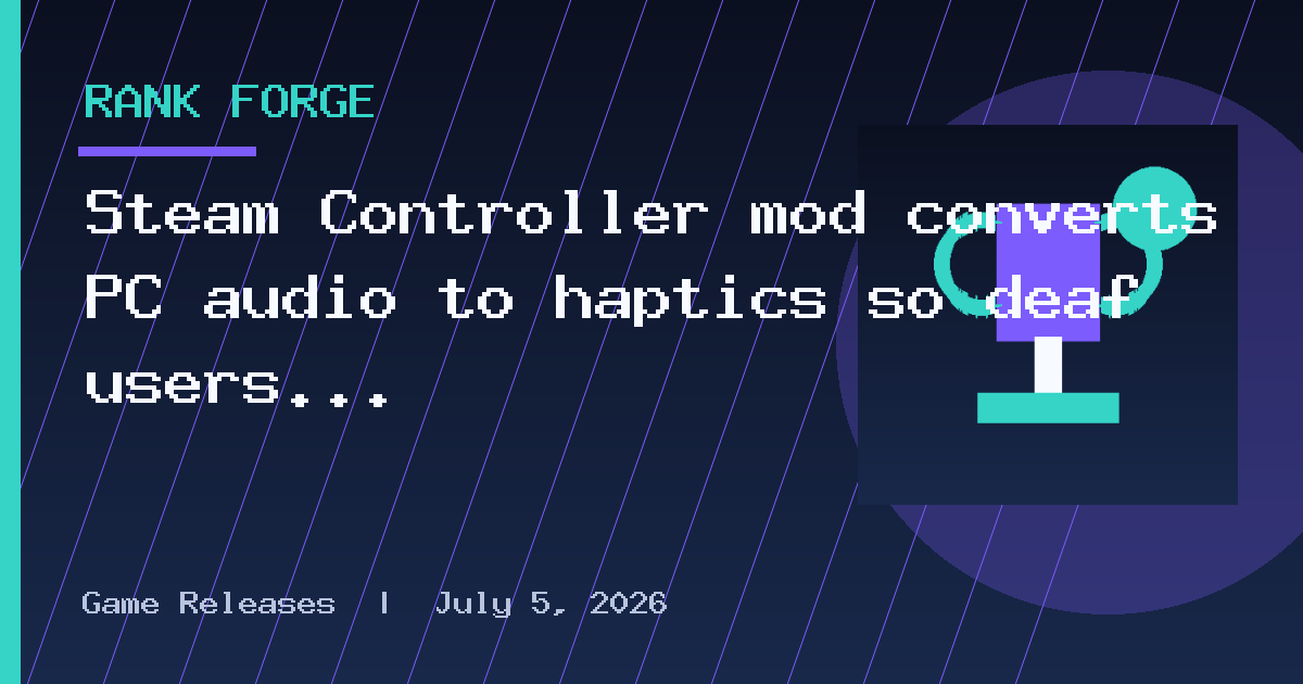 Steam Controller mod converts PC audio to haptics so deaf users can feel sound
