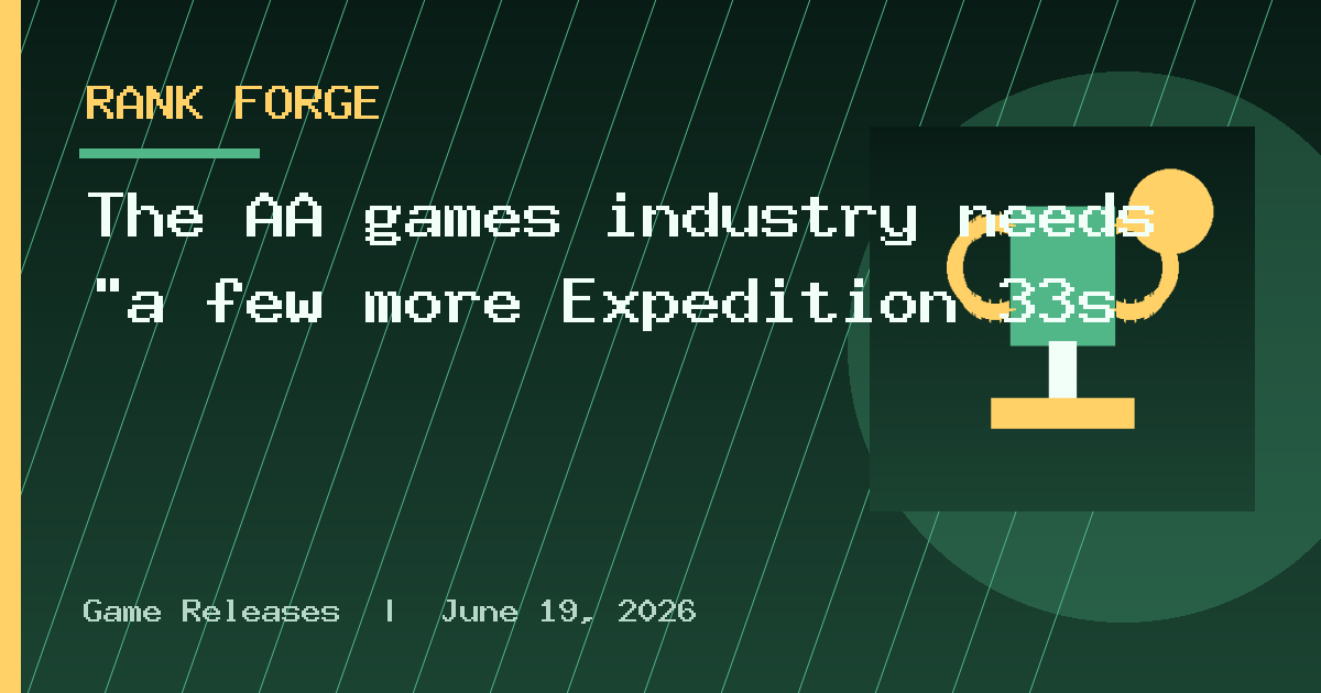 The AA games industry needs "a few more Expedition 33s