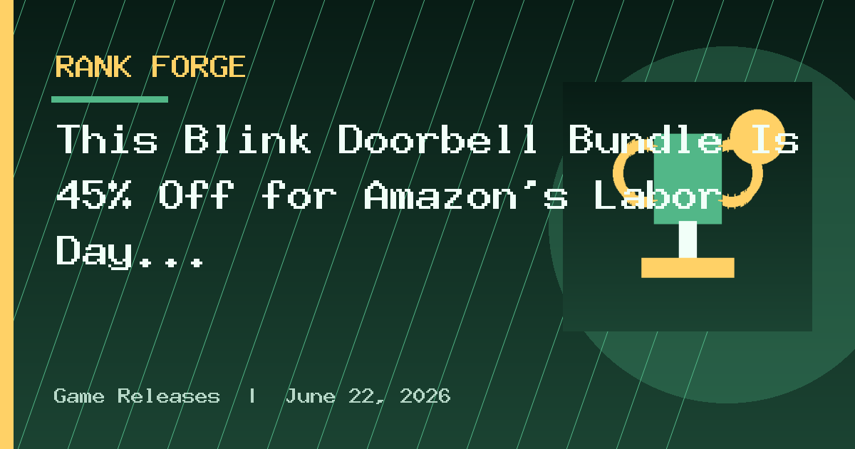 This Blink Doorbell Bundle Is 45% Off for Amazon's Labor Day Sale