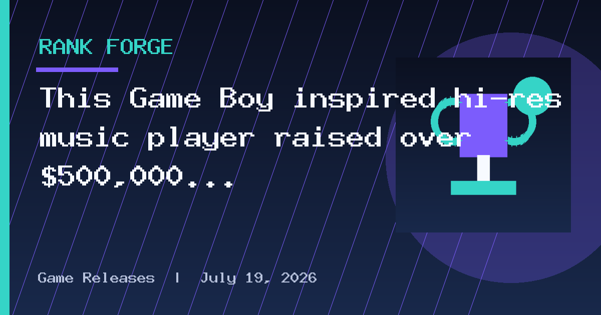 This Game Boy inspired hi-res music player raised over $500,000 on Kickstarter
