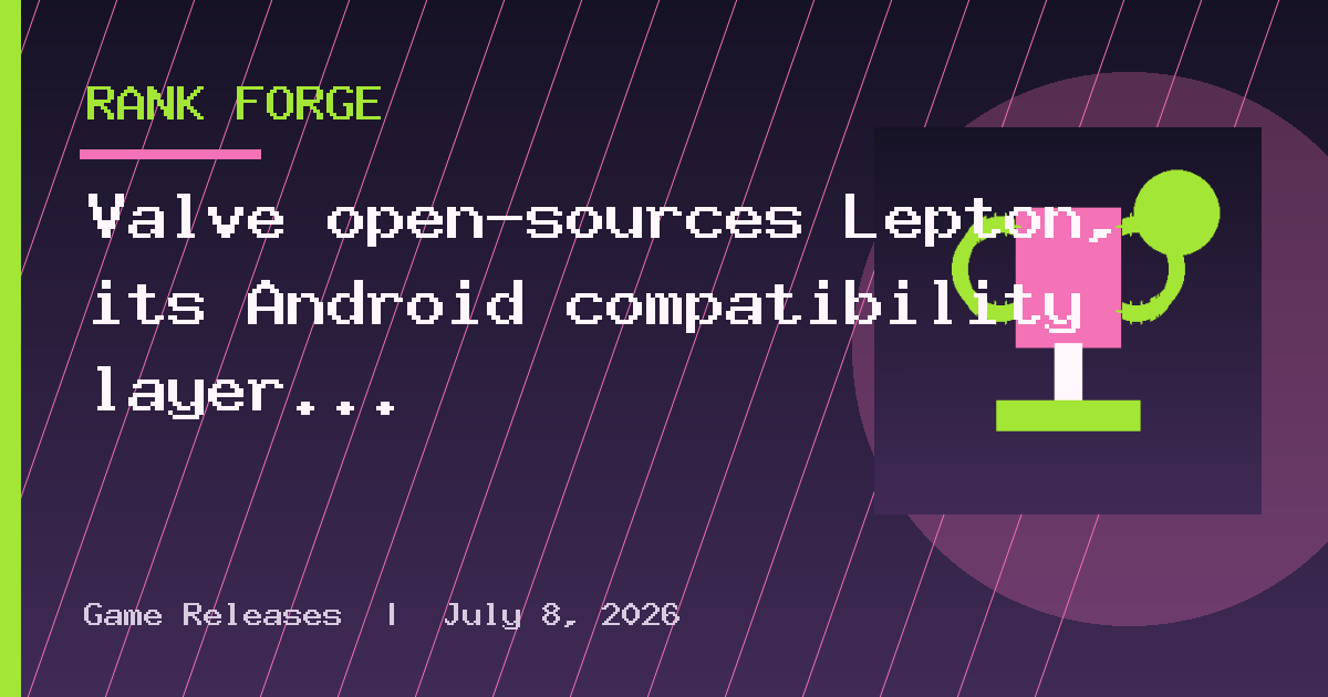 Valve open-sources Lepton, its Android compatibility layer for the Steam Frame